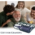 thumbnail image 6 of Grandpa Gifts Blanket, Gifts for Grandpa, Grandpa Birthday Gifts, Grandpa Gifts from Granddaughter Grandson, Grandpa Gifts from Grandkids, Birthday Gift for Grandpa Throw Blanket 60"X50", 6 of 6