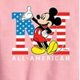 thumbnail image 2 of Disney - Americana - Mickey Flag All American - Toddler And Youth Crewneck Fleece Sweatshirt, 2 of 4