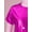 Hot Pink, variant on Alvivi Kids Girls Dance Performance Tops Metallic Shiny T-shirt 2-18