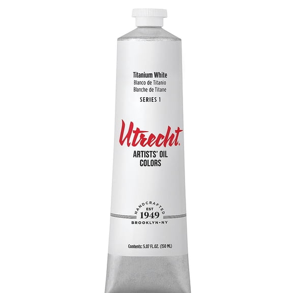 Utrecht Artists' Oil Paint - Titanium White, 150 ml tube
