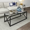 thumbnail image 5 of Evelyn&Zoe Dixon 46" Wide Rectangular Coffee Table, Blackened Bronze, 5 of 10