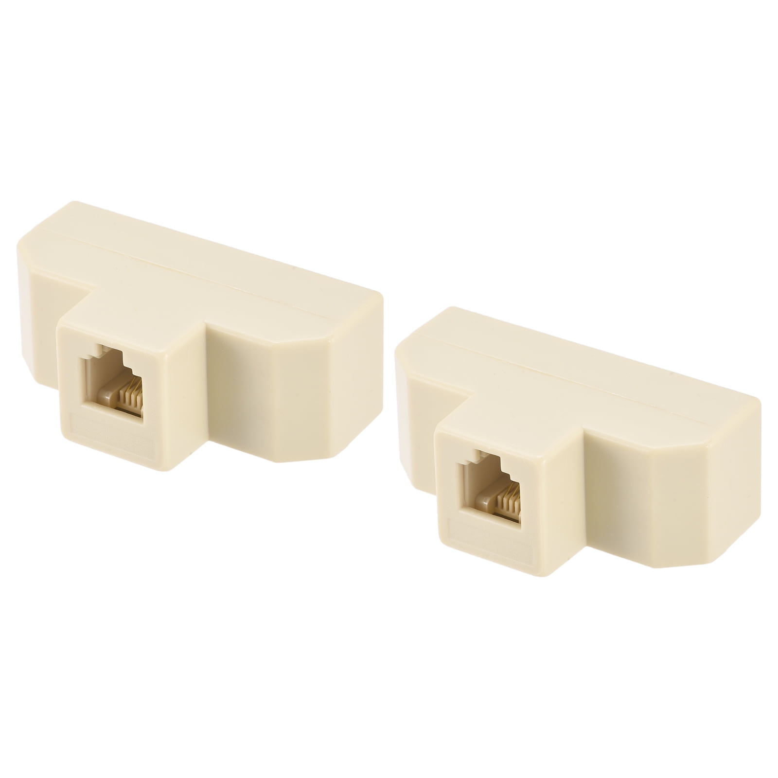 Uxcell Phone Jack Splitter 6P4C Male to 4 Female Way Socket Adapter