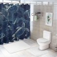 thumbnail image 7 of Orinice Bioluminescence Jellyfish Turtle Bathroom Decor Set with Hooks, Colorful Luxurious Graphic Print Polyester Fabric Shower Curtain for Home Bathtubs Decoration 69x72, 7 of 7