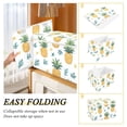 thumbnail image 2 of Yayeee Collapsible Cube Storage Bin with Lid Fabric Closet Decorative Basket with Handles, Pineapple, 2 of 7