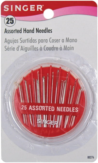 3 Pack 25-Count Singer Assorted Hand Needles in Compact 