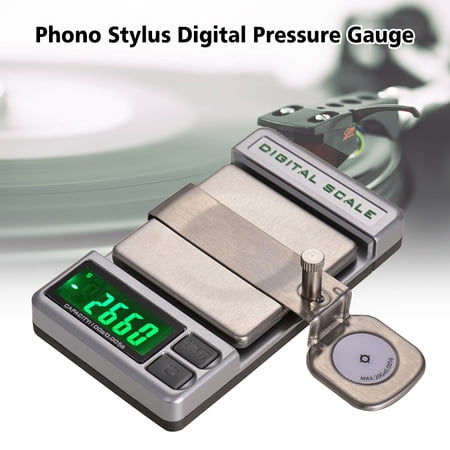 Precision Turntable Phono LP Stylus Force Digital Scale Pressure Gauge Electronic Balance Mechanis 0.005g Accuracy 5 Digits LCD Display with One 20g Weight Storage (Best Stylus Pressure Gauge)