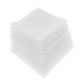 thumbnail image 1 of 10 Pack Men'% Soft White Hankies Pocket Square, 1 of 8