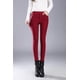 thumbnail image 1 of Leggings gruesos con forro polar, pantalones de cintura alta para mujer, pantalones ajustados con cintura elástica, pantalones casuales de otoño e invierno para mujer, 1 of 5