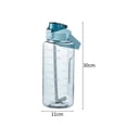 thumbnail image 5 of Botella de agua deportiva de 2,2 l con marcador de tiempo motivacional, a prueba de fugas, sin BPA, a prueba de fugas, apta para deportes, senderismo, escuela, oficina, al aire libre, 5 of 5
