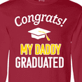 thumbnail image 4 of Inktastic Congrats My Daddy Graduated with cap Long Sleeve T-Shirt, 4 of 5