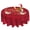 Red Snowflakes-2, variant on Christmas Tablecloth Red Black Buffalo Plaid Round Tablecloth 60 Inch Christmas Tree Snowman Tablecloth, Washable Waterproof Polyester Fabric Table Cloth Cover for Outdoor Kitchen Holiday Party Decor