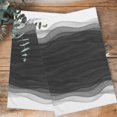 thumbnail image 4 of Ombre Waves 1 Pack Kitchen Towel, Water Absorbent Dish Towel, Abstract Art Gradient Black Modern Decorative Hand Towels - Quick Drying Cloth for Cooking Baking, 18x28 Inch, 4 of 8