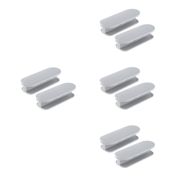 Raindrops 4 Sets 4Pcs Self-stick Door Cabinet Handles Refrigerator Knobs (Light Grey)