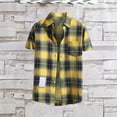 thumbnail image 2 of Breezora Men's Button Down Shirt Casual Short Sleeve Classic Lapel Collar Regular Fit Lightweight Summer Beach Vacation Tops XXXXL Size Beige, 2 of 3