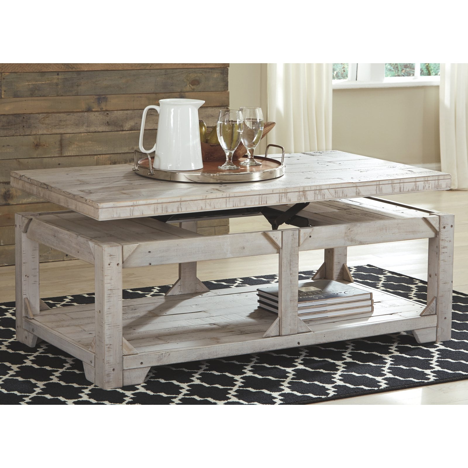 Signature Design By Ashley Fregine Lift Top Cocktail Table Walmart Com Walmart Com