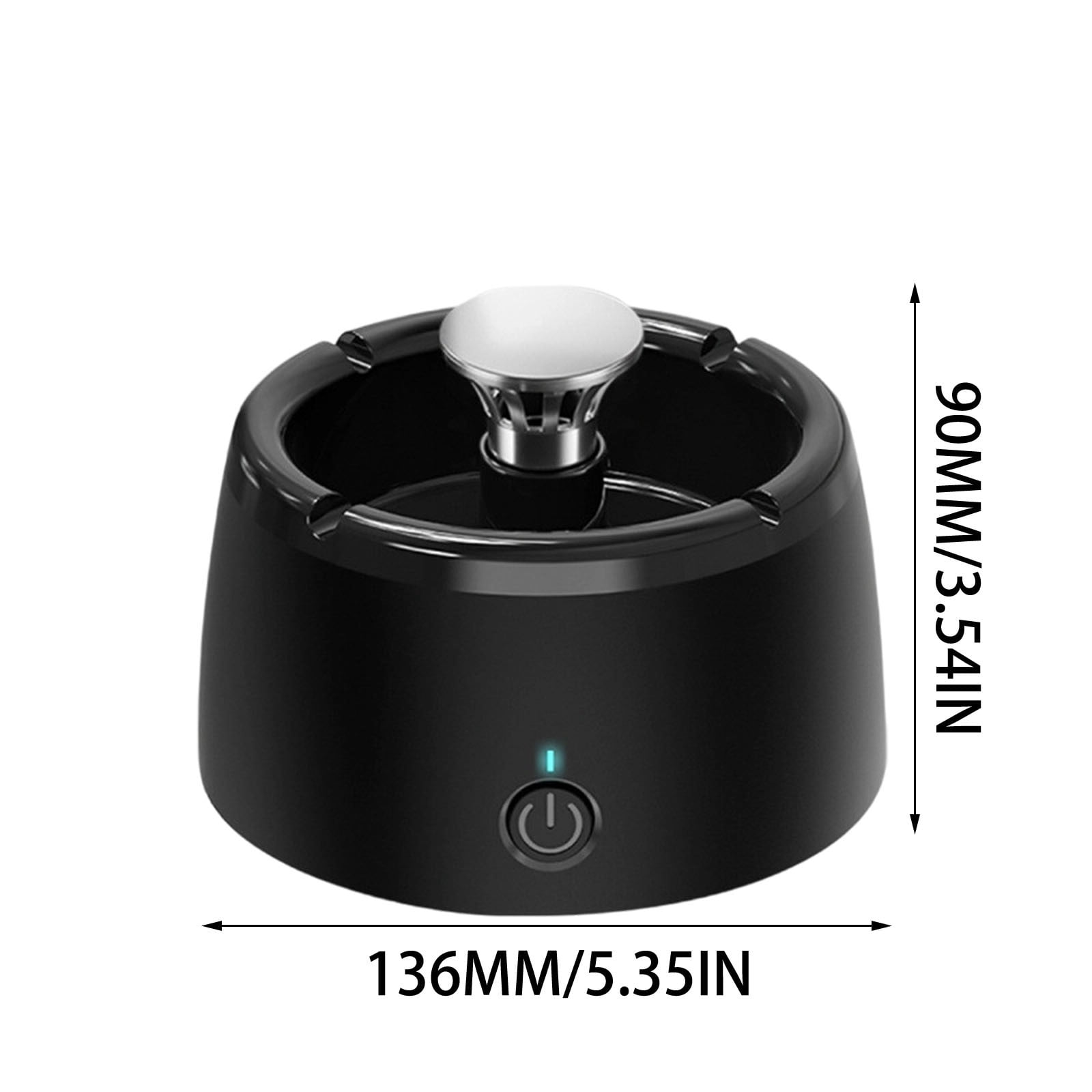Smart Ashtray with Negative Ion Air Purifier, Portable Desktop Smoke Cleaner, Removes Secondhand Smoke and Odors, Quiet Energy Saving, Ideal for Home Office Bedroom Living Room A