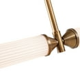 thumbnail image 3 of Kuzco Lighting Lp348148 Edwin 2" Wide Led Linear Pendant - Vintage Brass / Frosted Ribbed, 3 of 5
