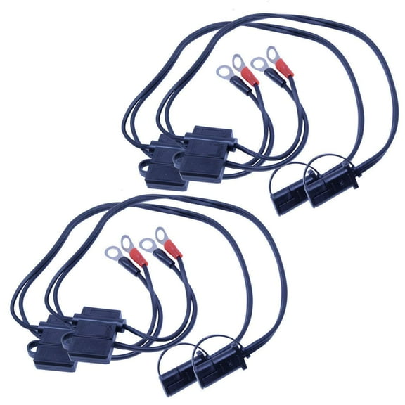 4 pack Battery Ring Terminal Harness 12V 2-Pin Quick Disconnect Plug Pipemans IS-QFH18