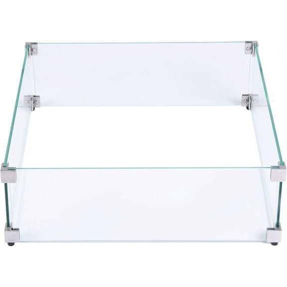 Fire Pit Wind Screen from Eelemeti | Eelemeti Plus and Modeno (Wind Screens, Square 23.6" WS - 020)