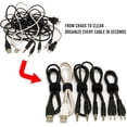 130 PCS 6 Inch Reusable Adjustable Cord Straps, Hook & Loop Wire ...