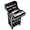 Black, variant on Alden Design Professional Makeup Case, 3 in 1 Portable Trolley, Black