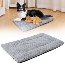 Reversible Self-Warming Pet Pad, Heated Cat Dog Bed Mat for Indoor Outdoor Use, Machine Washable Thermal Cuddle Blanket for Small Medium Pets, Light Ashy