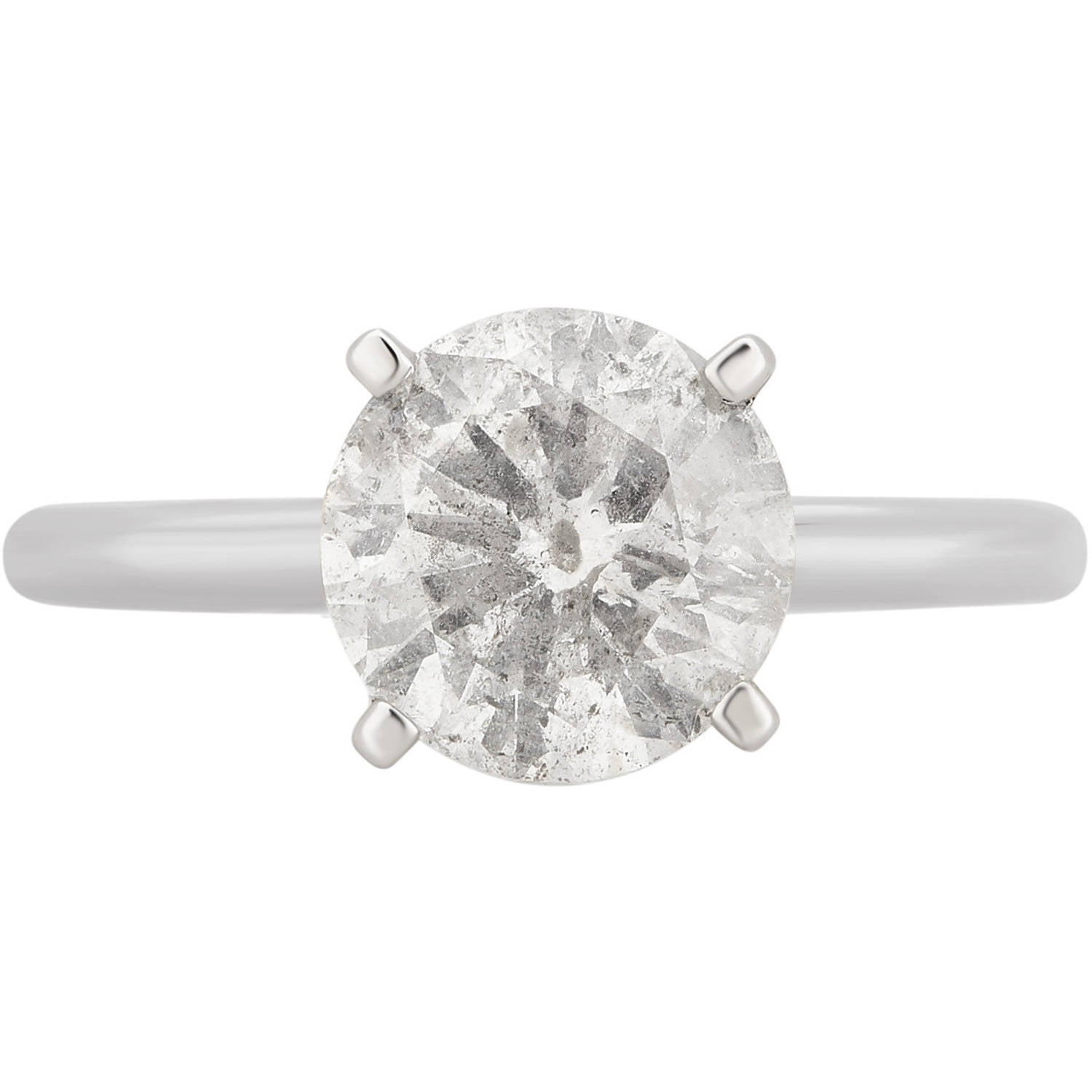 2.0 Carat T.W. 14kt White Gold Diamond Solitaire Engagement Ring Comes in a Box by Generic
