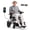Carbon Color, variant on BIQISSI Electric Wheelchair for Adults, 36LBS Lightweight Electric Wheelchairs, 500W Brushless Motor Power Wheelchair, Foldable Motorized Wheelchair for Seniors, Airline Approval (Orange, 30 MI