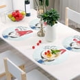 thumbnail image 5 of GZHJMY Cute Christmas Gnomes Table Place Mat, PVC Weave, 15.4", 4 Count, 5 of 6