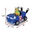 thumbnail image 2 of Furgoneta de noticias Pull Back Kart Racer NKOK TMNT Michelangelo Channel Six, 2 of 5