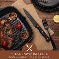 thumbnail image 4 of Juego de cubiertos Hiware negro mate 24 piezas para 4 con Steak K, 4 of 7