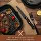 thumbnail image 4 of Juego de cubiertos Hiware negro mate 24 piezas para 4 con Steak K, 4 of 7
