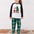 thumbnail image 2 of Patrón de Papá Noel Vestido para padres e hijos Cuello redondo Familia Cintura elástica Traje diario, 2 of 7