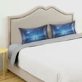 thumbnail image 5 of Dailycode Satin Pillow Case Queen Silk Pillow Cover for Hair and Skin Envelope Closure Person Stands on Endless Road 20"x30", 5 of 9