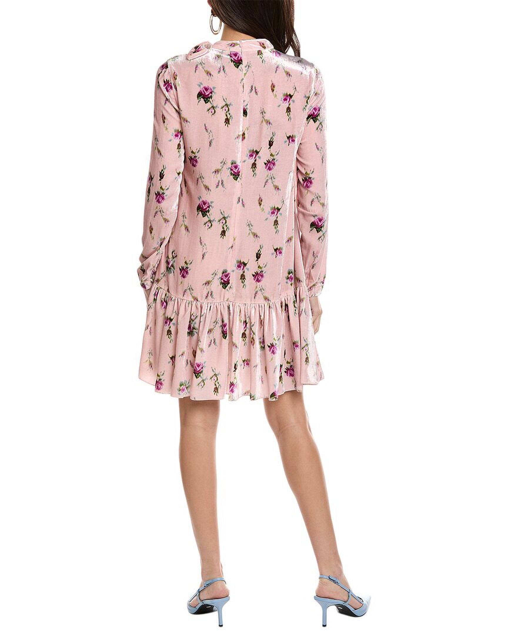 ワンピース RED VALENTINO Woman Dress Pink 2R3VAGN56PM B52 RED Valentino womens Silk-Blend Mini Dress, 40, Pink