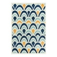 thumbnail image 3 of Unique Loom Belize Outdoor Collection Area Rug - Dangriga (6' x 9' Rectangle Blue/Orange), 3 of 7