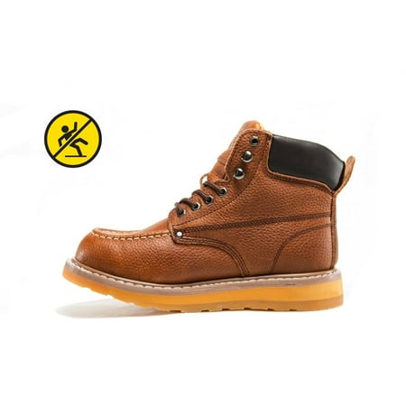 

Cobra Men s Work Boot C27M Dark Brown Genuine Leather Goodyear Welt Construction