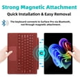 thumbnail image 3 of Surface Pro 7+/7/6/5/4/3 (12.3") Type Cover, Ultra-Slim Bluetooth Keyboard, Multi-Touchpad & 7-Color Backlit,Poyyy Red, 3 of 7