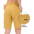 thumbnail image 2 of Little Donkey Andy Women's 10 Inch Bermuda Lightweight Quick Dry Shorts Stretch Golf Hiking Travel Turmeric Heather M, 2 of 6