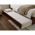 thumbnail image 3 of AFI Casanova King Solid Wood Platform Bed with Panel Footboard and Twin XL Trundle, Walnut, 3 of 15