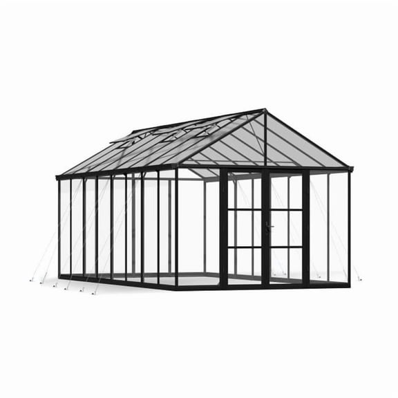 Canopia - Palram HG5730 10 x 20 ft. Aria Greenhouse, Black Frame & Clear Roof