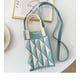 thumbnail image 1 of Bolso para móvil, bolso de punto, bolso de mano de gran capacidad, bolso bandolera para estudiantes, bolso de lana, 1 of 6