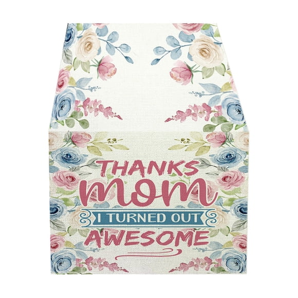 Binwennn Bureau Scarves Runners Snow Table Table Winter Day Table Runner With Flowers Festive Atmosphere Decorative Beautiful Decorative Table Runner