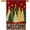 Christmas flag 28x40, variant on Merry Christmas House Flag, Christmas Trees Flag 28x40 Double Sided Red Outdoor Decorations, Winter Trees Holiday Decor Welcome Burlap House Flag Rustic Outdoor Farmhouse Xmas for Porch