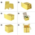 thumbnail image 7 of 30 Pcs Gold Paper Favor Boxes Square Gift Bags with Ribbons DIY Craft Wrapping Present Boxes Chocolate Candy Small Item Containers for Wedding Home Decor Birthday Party Supplies By Scheam, 7 of 7