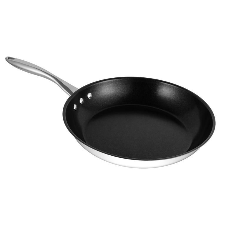  10 Stainless Steel Pan by Ozeri with ETERNA, a 100% PFOA and  APEO-Free Non-Stick Coating : Kitchen & Dining