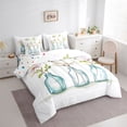 thumbnail image 2 of Erosebridal Watercolor Flower Bedding Comforter Set for Girls, Chic Shabby Full Bedding Set, Polka Dots Reversible, 7-Piece, 2 of 5
