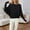C-Black497, variant on JIAYUE Sweaters for Women Batwing Sleeve One Shoulder Solid Color Knit Pullover Oversized For Ladies Casual Winter Wear