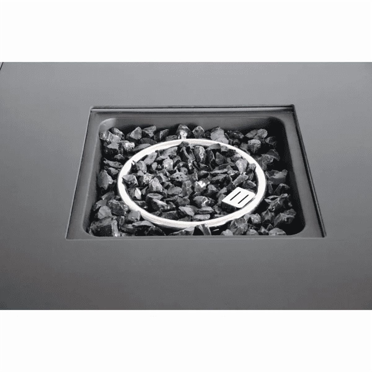 CoSoTower 25" H X 30" W Steel Outdoor Fire Pit Table with Lid