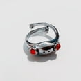thumbnail image 2 of Anillos de joyería elegantes apilables de acero inoxidable para niña de aniversario A, 2 of 4